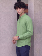 RAY LIGHT Men's Modern Zip-Neck Solid Cotton Short Kurta – Rust Brown